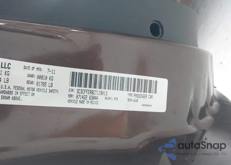 2012 Fiat 500 Lounge from USA, damaged, VIN 3C3CFFER8CT119013